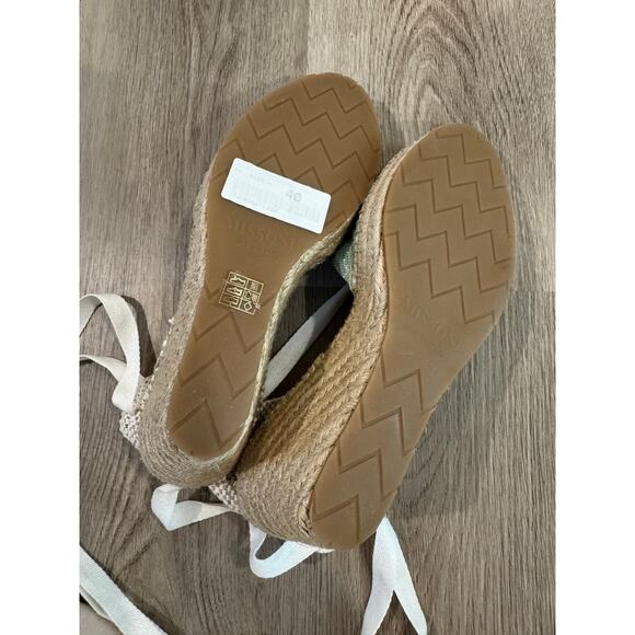 NWB Missoni Milano Aqua and Cream Espadrilles Jute-Wrapped Women's size 40/US9.5 - Picture 5 of 8
